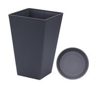 Flower Pot Plant |Garden Pots | Outdoor Patio Planter, Resin Planter, Tall Planter for Large Trees, Square Planter for Outdoor Plants, Large & M Design