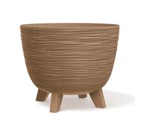 Flower Pot Planter with Legs Decorative Round Wood Solid Modern 5L / 9.5L / 26L