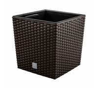 Flower Pot Planter with Liner Inner Pot Rattan Design 6 Sizes Garden Patio Home