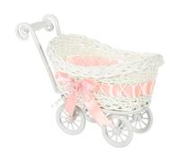 Flower Pot - Rattan Storage Basket | Flower Girl Basket | Decorative Bloom Baasket | Faux Rattan Storage Container for Trolley, Table, Indoor and Outdoor Furniture, Home