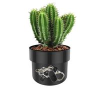 Flower Pot Safe | Double Layer Cash Container | Secret Storage Box with Money Bag and Lock - for Home, Travel, Security, Coins and Bills, Jewelry, Keys, Watches, Valuable Stuff