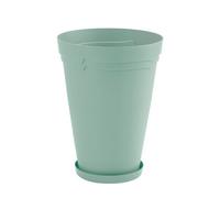 Flower Pot Self Watering 34Cm Tall Round Boston Sage Green Planter Garden Décor