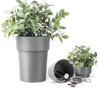 Flower Pot Shaped Safe Box with Plants, Hidden Safe Box, Key to Hide Money and Objects, Secret Safe for Outdoor, Garden, Office