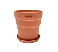 Flower Pot Silicone Flower Pot Office Desktop Reusable Foldable Flower Pot with Tray Simple Planter