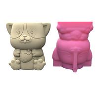Flower Pot Silicone Mold Concrete Cement Dog Flowerpot Plaster Molds Cup Epoxy Resin Mold Resuable Silicone for Flowerpots