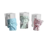 Flower Pot Silicone Mold Concrete Cement Flowerpot Plaster Cup Epoxy Resin Home Decor Planter Mold