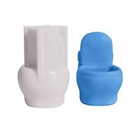 Flower Pot Silicone Mold Toilet Shaped Resin Ornament Handmade-Soap Epoxy Home Decor Soap Making Molds Unique Gift Home Decor