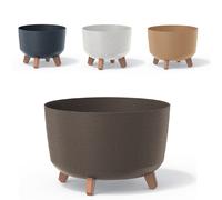 Low Flower Pot Planter Round with Legs Liner ECO 5.1L / 9.8L / 21.5L 4 Colours