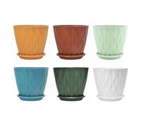 Flower Pots - 6 Piece Orchids Succulents Flowerpot | Versatile Durable Indoor Flower Pot for Home Office Kitchen Bathroom Bedroom Balcony Patio Window Sill Greenhouse Holiday