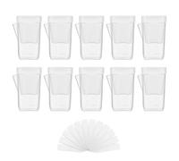 Flower Pots for Plants | Compact Transparent Plant Planter - Outdoor Flower Pots - for Semi-Hydro Propagation Cuttings Seedlings African Violets Alocasia Balcony Desk Garden Windowsill