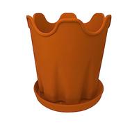 Flower Pots Outside Silicone Flower Pot Desktop Round Decoration With Tray Orchid Garden Potted Nursery Pot