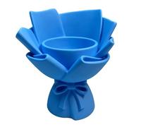 Flower Pots Pen Stand Pen Holder Box with Textured Ribbon Design for Homes Offices Decorations Flower Container Cup