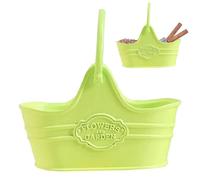 Flower Pots - Pots for Flowers | Miniature Flower Pots | Doll House Miniature Flower Pots Alloy Flower Pot Doll House Metal Flower Bucket Exquisite for Balcony Living Room