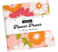 Flower Power Charm Pack by Maureen McCormick; 42-5" Precut Fabric Quilt Squares