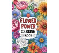 Flower power coloring book