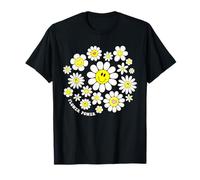 Flower Power Cute Smile Face Flower Happy Face Flowers Girl T-Shirt