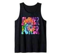 Flower Power - Hippie Tie-Dye Batik Style 1 - Fan Fun Tank Top