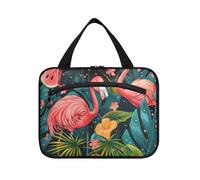 Flower Power Party Hanging Hanging Travel Toiletry with Hook, Designer Cute Makeup Organizer Bag for Travel Essentials for Women Cruises bolsas para maquillaje L