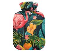Flower Power Party hot Water Bottles with Soft Cover, 1L Water Bags for Menstrual Cramps, Hot and Cold Therapies, Bolsa Caliente para Dolores Menstrual
