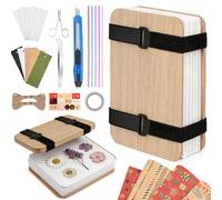 Flower Press, Professional Flower Press Kit Flower Preservation Kit 6 Layers Flower Pressing Kit for Adults Kids Great Gift for Arts Crafts Lovers Include 4 Wrapping Paper Valentine's Christmas Gifts