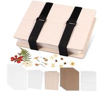 Flower Pressing Kit for Adults Kids Large Wooden Flower Press Kit 6 Layers 17 X 23 Cm Flowers Leaf Press Kit to Making Specimen Dried Plants DIY Flower Preservation Kit Gift for Arts Crafts Lovers