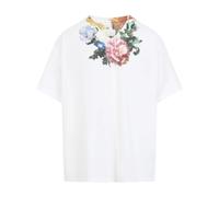 Flower Print Jersey T-Shirt- male- Maison Margiela- T-Shirts- White- XL- Tops XL