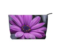Flower Prints Corduroy Makeup Bag for Women Girls, Spacious Travel Cosmetic Organiser for Make-up, Toiletries & Essentials