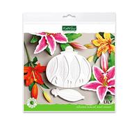 Flower Pro Lily Silicone Mould & Petal Veiner Set For Cake Decorating & Clay Crafts by Katy Sue Moulds & Flower Pro Moulds. Makes Lily Petals, Leaves, Stamen & Pistil. Use with Fondant & Air Dry Clay.