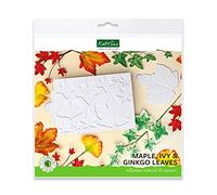 Flower Pro Maple, Ivy & Ginkgo Leaves Silicone Mould & Veiner Set for Cake Decorating & Crafts. Makes Leaves with Fondant & Clay by Katy Sue Moulds