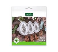 Flower Pro Pine Cones Silicone Mould for Christmas Cake Decorating & Holiday Clay Crafts by Katy Sue Moulds & Flower Pro Moulds. Makes 3 Sizes of Pine Cone for Use with Fondant & Air Dry Clay.