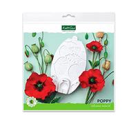 Flower Pro Poppy Silicone Mould for Cake Decorating & Crafts by Katy Sue Moulds. Makes Poppy Petals, Leaves, Seed Head, Centres & Bud - use with Fondant, Air Dry Clay, Polymer Clay.