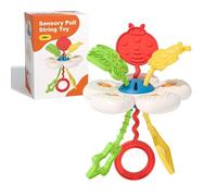 Flower Pull String Sensory Toys - Baby Toys for Babies and Toddlers, Montessori Motor Skill Development, Travel and Holiday Activity for 18 Months and Above, Airplane and Car Journey Entertainment