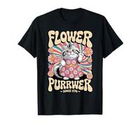 Flower Purrwer - 1776 Peace Kitty - Positive Patriotic Vibes T-Shirt