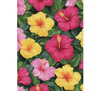 Flower Puzzle 1000 Pieces, Paper Puzzles, Puzzle for Adults and Children, DIY Large Puzzle Mats, Premium Quality Classic Paper Jigsaw, Home Wall Decor or as a Gift Girl Color 38x52cm