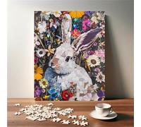 Flower Rabbit Animal Jigsaw Puzzles for Adults 500 Challenging & Brainteasing Adults Jigsaws Puzzle Puzzle Games Jigsaw Puzzle 500 Pieces