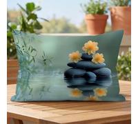 Flower Rectangle Waterproof Linen Cushion Covers 40x70cm Set of 1 kdd-6715