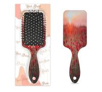 Flower Red Poppies Hair Brush Wet Dry Air Cushion Hair Brush Plastic Detangler Hairbrush for Kids Adults Back To School Gift Women Men