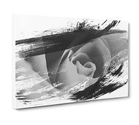 Flower Red Rose Vol.7 V1 Canvas Print | Gallery Wrapped 30mm Frame Wall Art | 24x16 inches | Ready to Hang | Modern Floral Picture | Living Room Bedroom Lounge Office