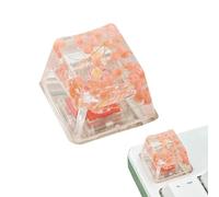 Flower Resin Keycaps | Gypsophila Keyboard Keycap - Shine Through Translucent Replacement, R4 Keycap, Enhanced Typing Experience For Mechanical Keyboard