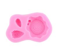 Flower Resin Molds,Forest Animal Silicone Molds Squirrel Chocolate Candy Clay Mould Woodland Stump Pine Cones Fondant Cake Decorating Tools 7.5x4.5cm