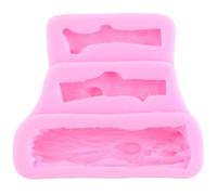 Flower Resin Molds,Forest Animal Silicone Molds Squirrel Chocolate Candy Clay Mould Woodland Stump Pine Cones Fondant Cake Decorating Tools 8.1x6.9cm
