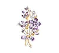 Flower Rhinestone Brooches Pins for Women Men Elegant Party Wedding Crystal Brooch Pin Lady Accessories Jewelry for Dresses, Scarves