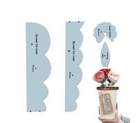 Flower Rose Template Kit, Rose Template Set, Flower Craft The Cuts Template Set - Dining Table Centrepiece Fabric Rose Decoration for Wedding Birthday Photography Background