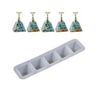 Flower/Round/Jewel/Pyramid Shaped Nail Display Stand Resin Silicone Mold Nail Tips Holder Epoxy Resin Casting for Wall Hanging