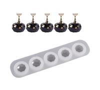 Flower/Round/Jewel/Pyramid Shaped Nail Display Stand Resin Silicone Mold Tips Holder Epoxy Resin Casting Stand