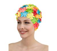 Flower Rubber Swim Cap Fashy Multi One Size