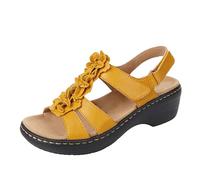 Flower Sandals Women Hollow Out Casual Breathable Summer Shoes Stylish Durable Comfortable Wedge Heel Sandals Indoor Outdoor