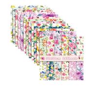 Flower Scrapbook Paper,24 Sheets Double Sided Scrap Book Paper,30x30cm Hydrangea Watercolor Pattern Floral Craft Papers for Card Making Photo Album Journal Gift Wrapping (Crushed Flower, 12x12)