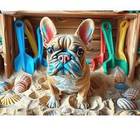 Flower Sea Cute Corgi 1000 Piece Premium Jigsaw Puzzle Magical Cosmic Creatures Adult Jigsaws Brain Training Hobby Home Decor Winter Gift Unique Shaped Eco Friendly Material 1000 PCS/75x50cm