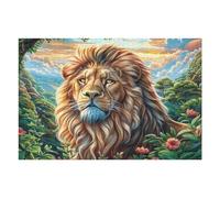 Flower Sea Lion 1000 Pc Classic Jigsaw Puzzle Puzzle for Adults Hard Challenging Hobby Home Decor Poster Eco Friendly Material 1000 PCS/75x50cm